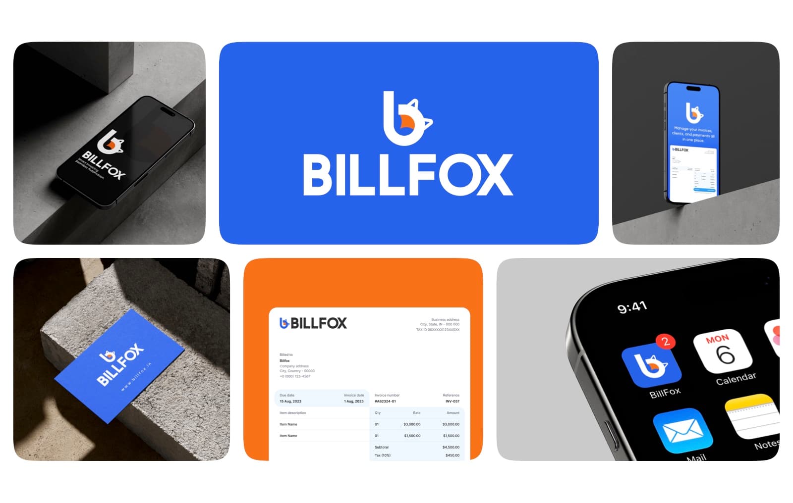 BillFox — Brand Identity, slide 3